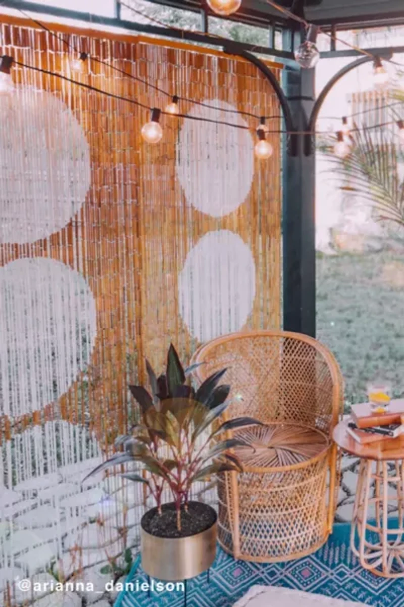 Big Dot Bamboo Beaded Curtain