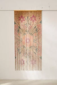 Rosa Floral Bamboo Beaded Curtain
