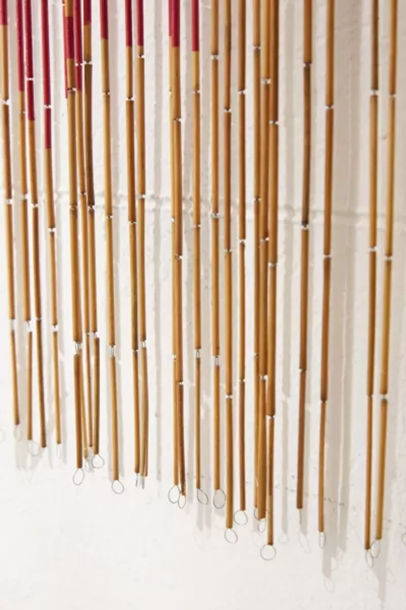 Rosa Floral Bamboo Beaded Curtain