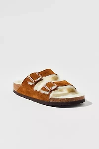 Birkenstock Women's Arizona Strappy Shearling Sandal
