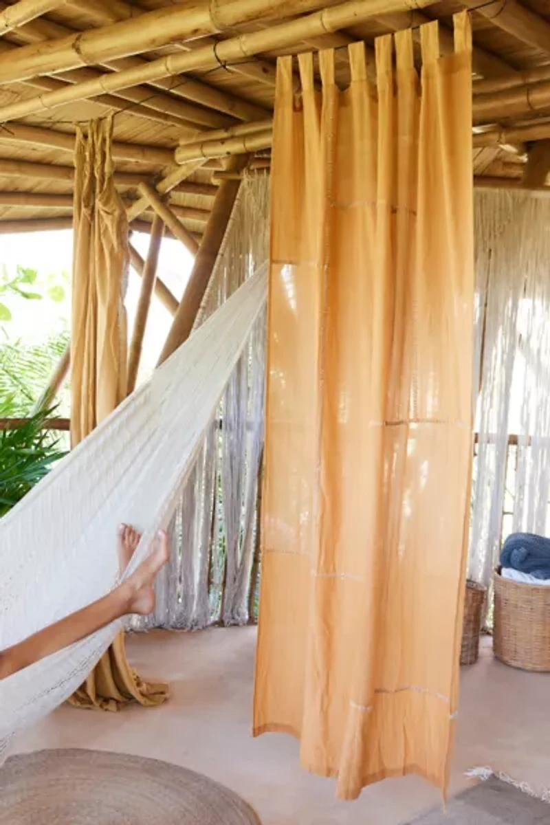 Chloe Patchwork Gauze Curtain Panel