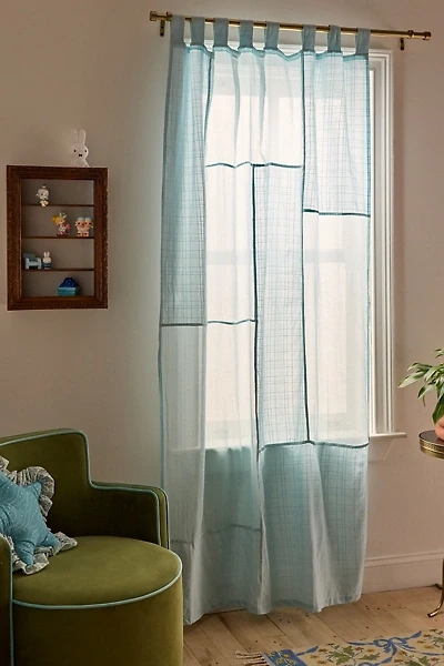 Chloe Patchwork Gauze Curtain Panel