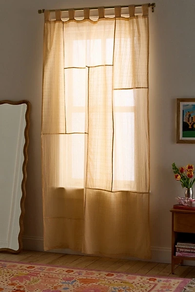 Chloe Patchwork Gauze Curtain Panel