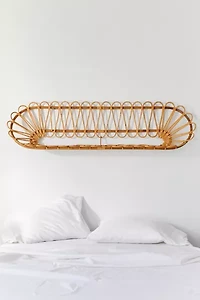 Mariella Rattan Headboard Wall Shelf
