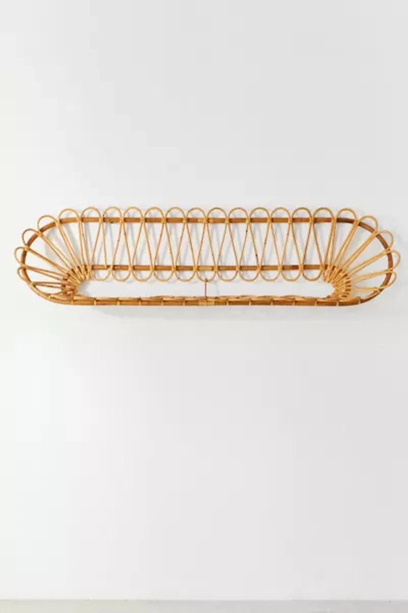 Mariella Rattan Headboard Wall Shelf