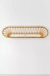 Mariella Rattan Headboard Wall Shelf