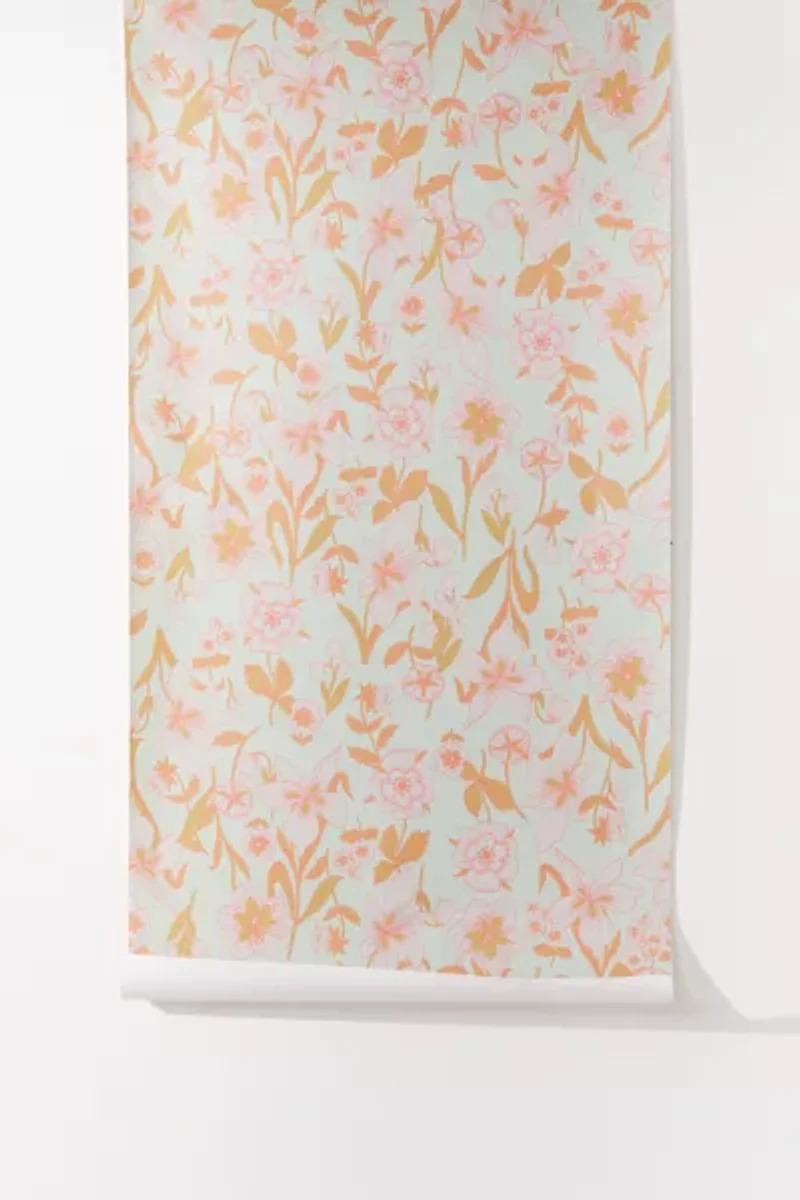 Pastel Floral Removable Wallpaper