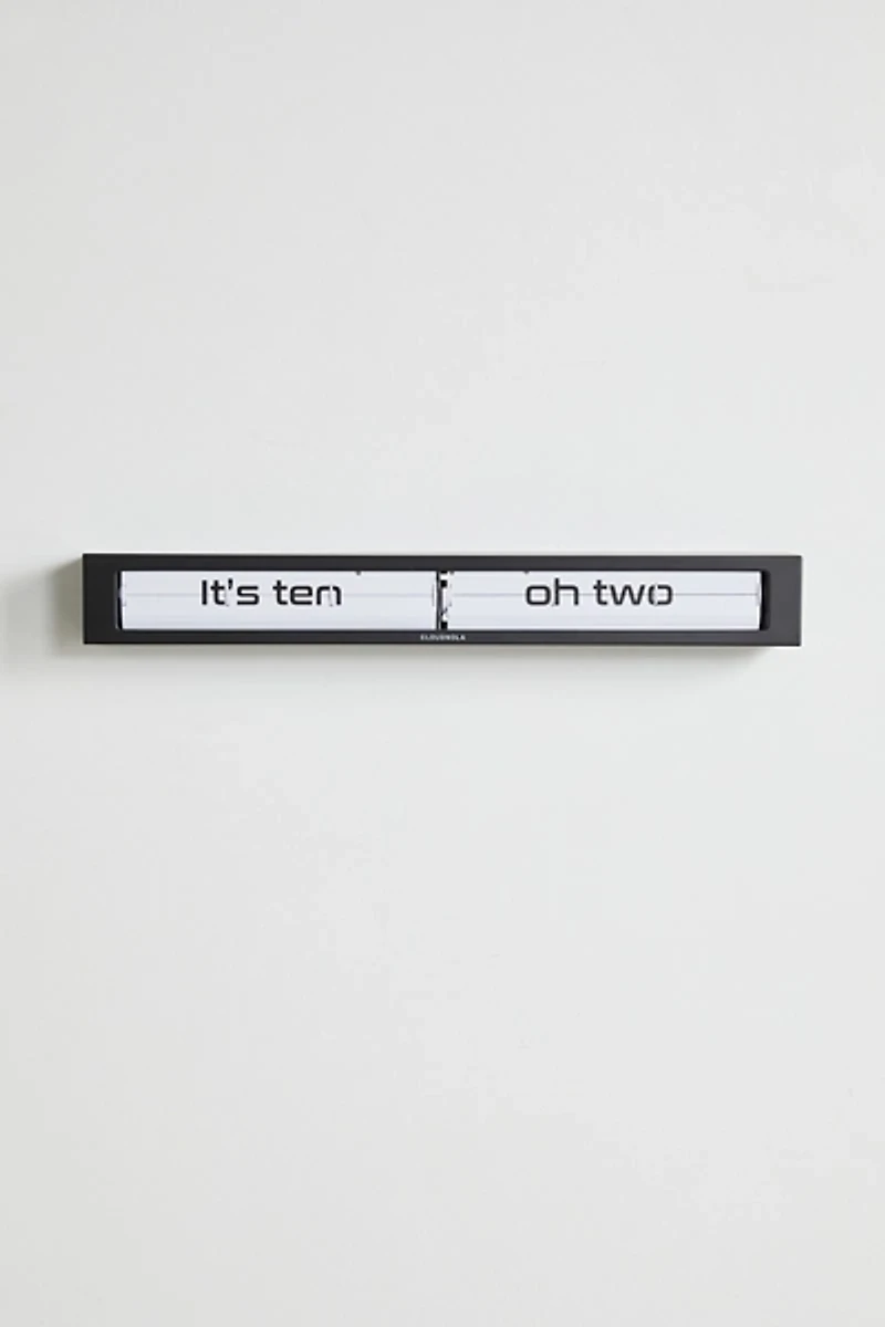 Cloudnola Textime Bamboo Wall Clock