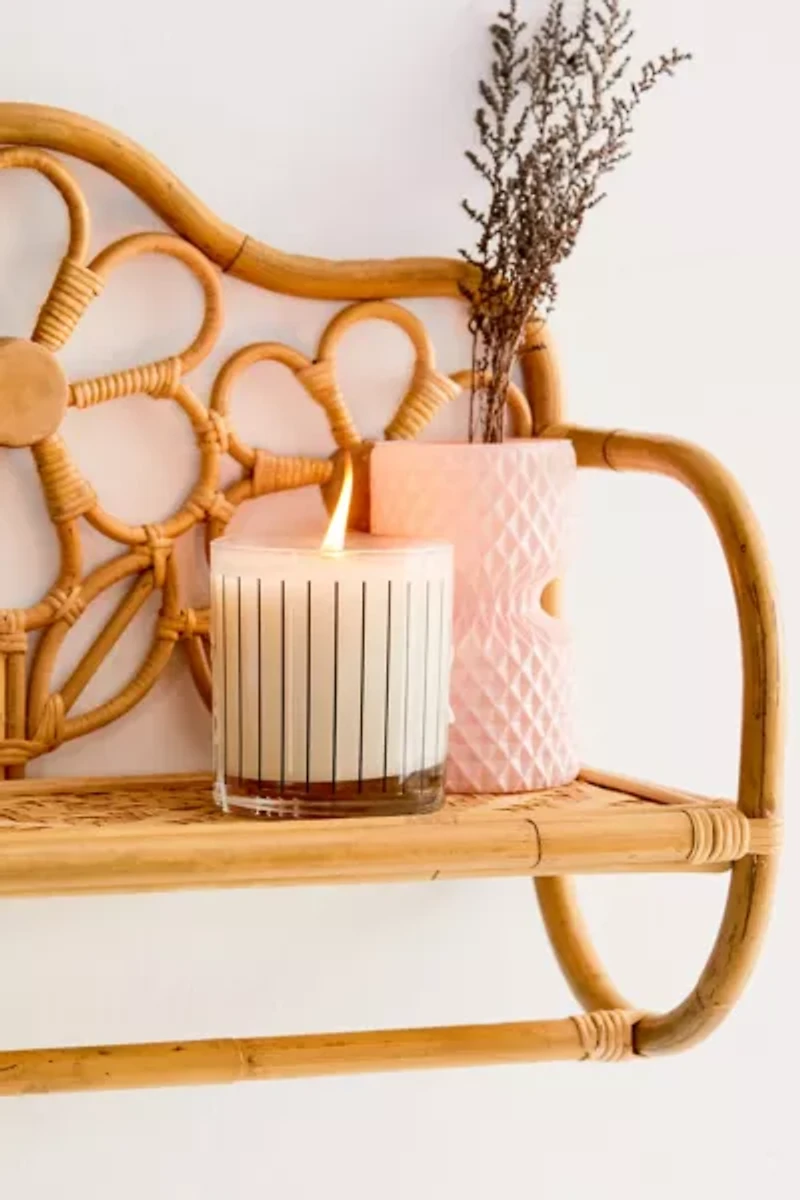 Rattan Daisy Wall Shelf