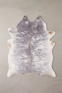 Shaped Faux Animal Hide Rug