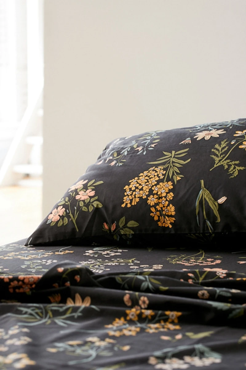 Washed Cotton Crochet Ruffle Duvet Cover