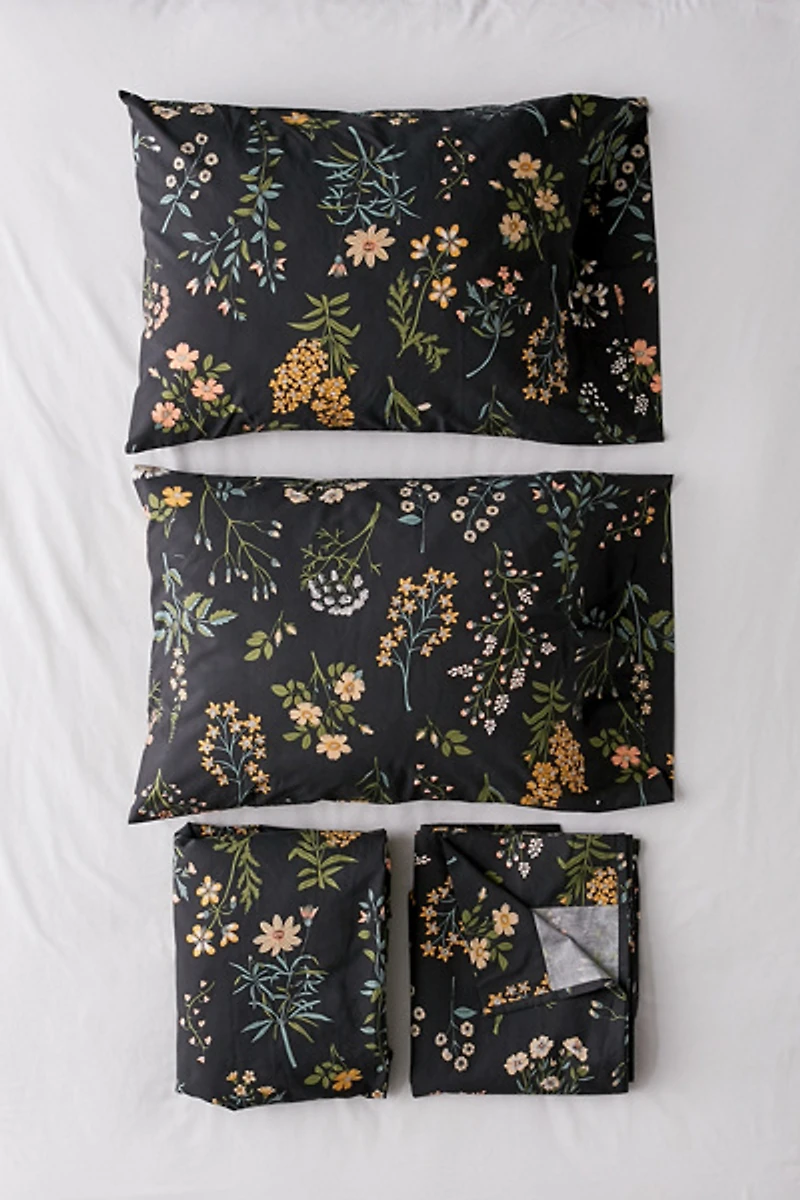Washed Cotton Crochet Ruffle Duvet Cover