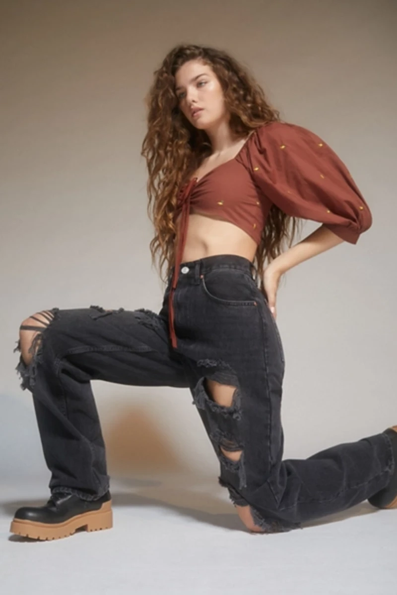 BDG Vintage Feel High-Waisted Baggy Jean