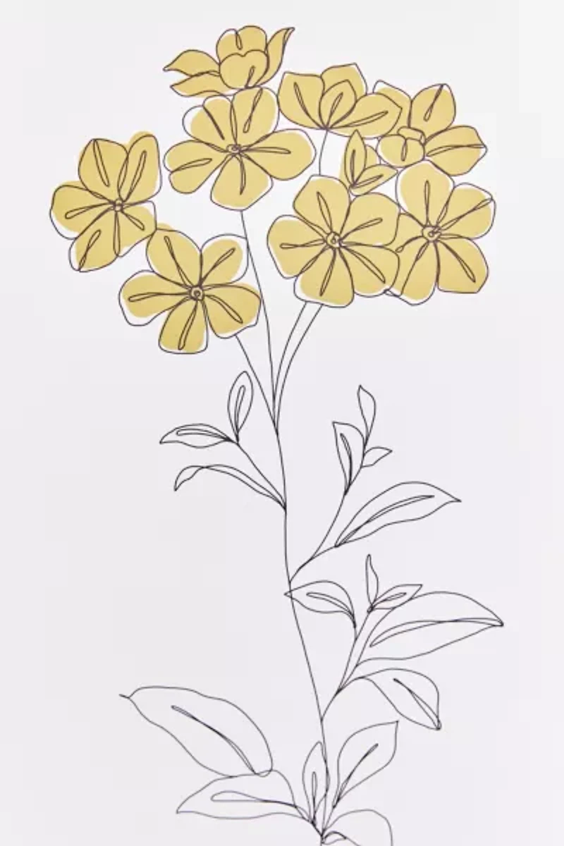 The Colour Study For Deny Botanical Illustration Dowel Art Print