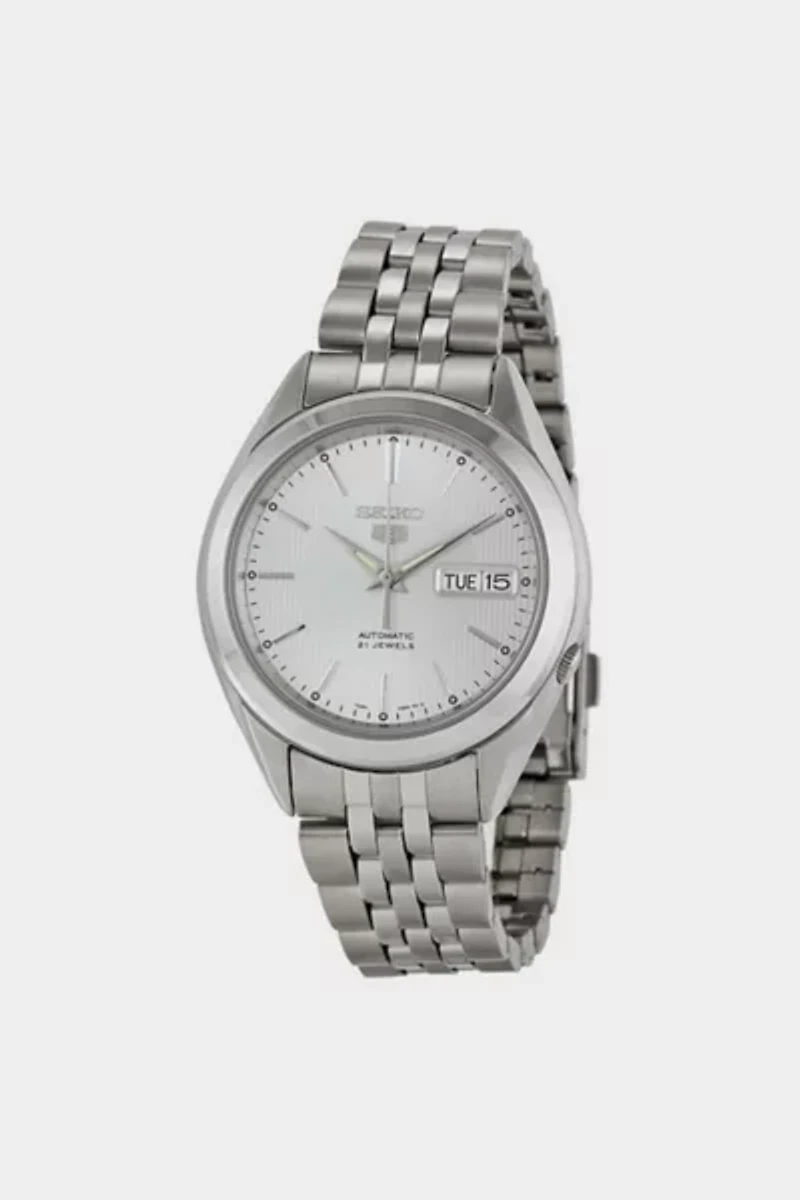 Seiko 5 Automatic Silver Dial Men's Watch SNKL15