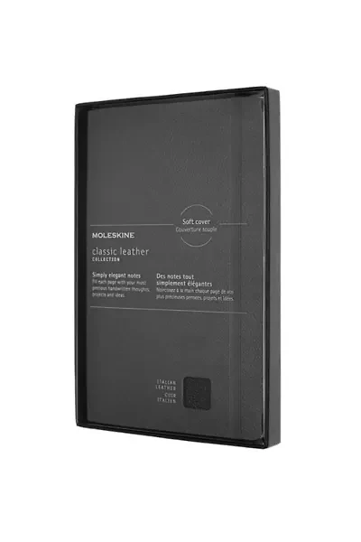 Moleskine Limited Collection Leather Large Ruled Soft Cover Notebook
