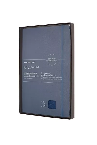 Moleskine Limited Collection Leather Large Ruled Soft Cover Notebook