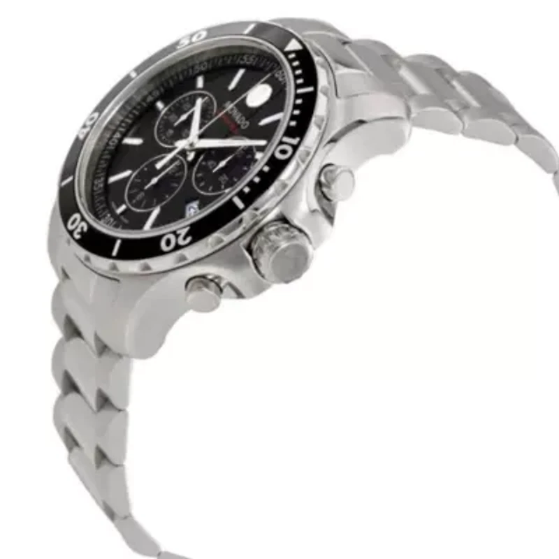 Movado Series 800 Chronograph Black Dial Men's Watch 2600142