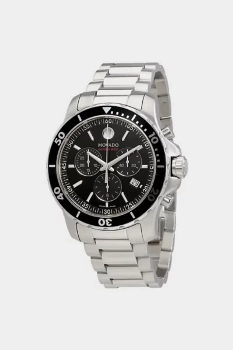 Movado Series 800 Chronograph Black Dial Men's Watch 2600142