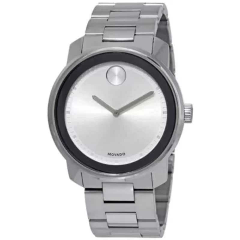 Movado Bold Silver Dial Stainless Steel Men's Watch 3600257
