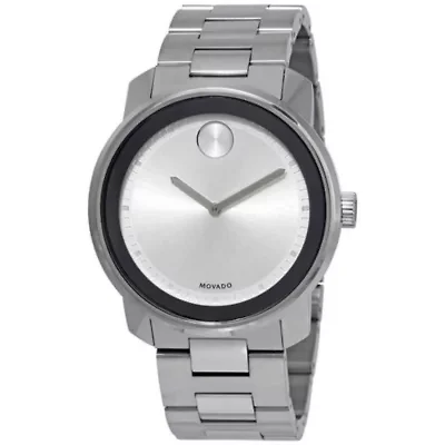 Movado Bold Silver Dial Stainless Steel Men's Watch 3600257