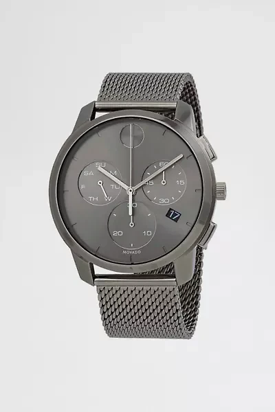 Movado Bold Thin Chronograph Quartz Grey Dial Men's Watch 3600635