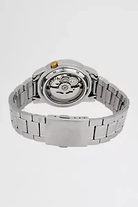 Seiko 5 Automatic Stainless Steel Black Dial Men's Watch SNKK17