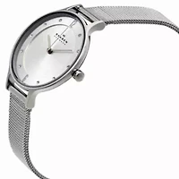 Skagen Anita Silver Dial Stainless Steel Mesh Ladies Watch SKW2149