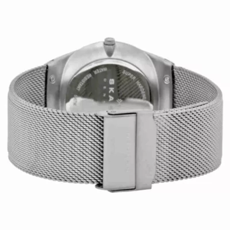 Skagen Melbye Grey Dial Stainless Steel Mesh Men's Watch SKW6078