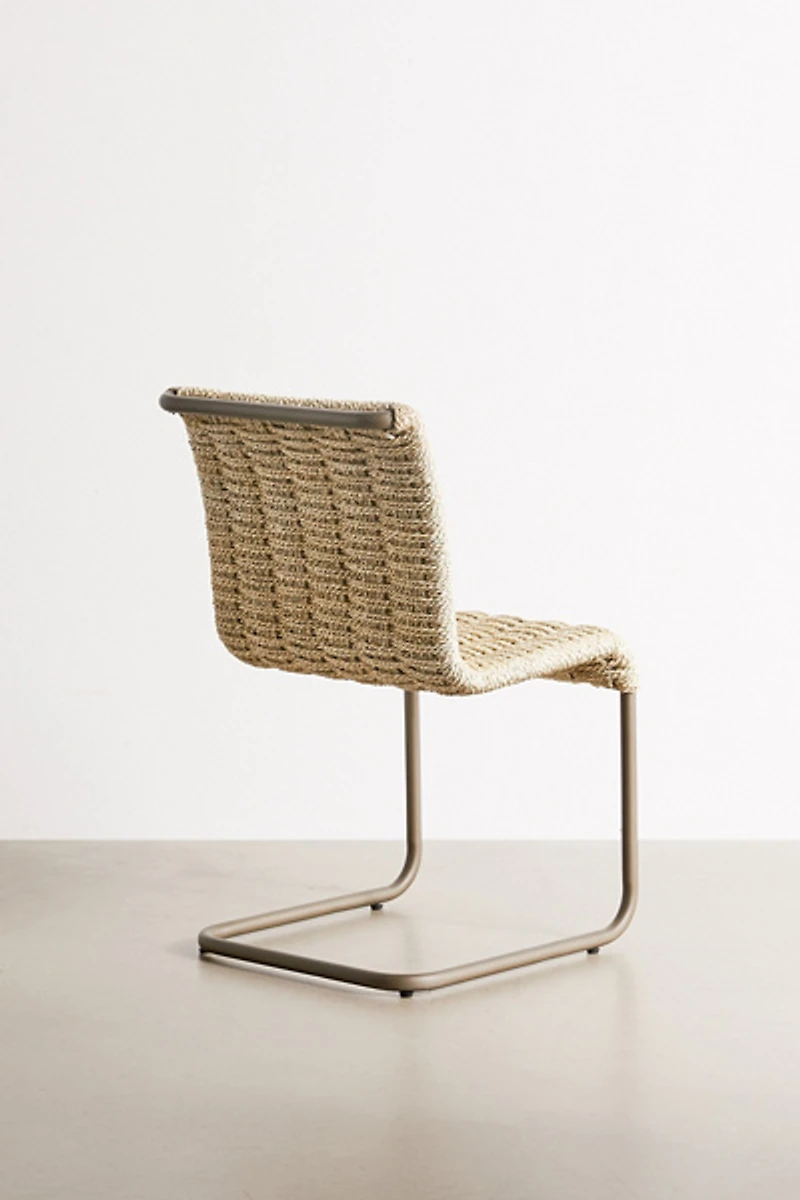 Woven Cantilever Dining Chair