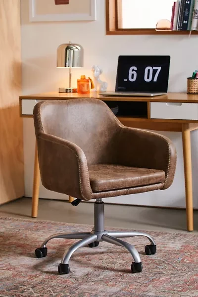 Jeremy Faux Leather Swivel Desk Chair
