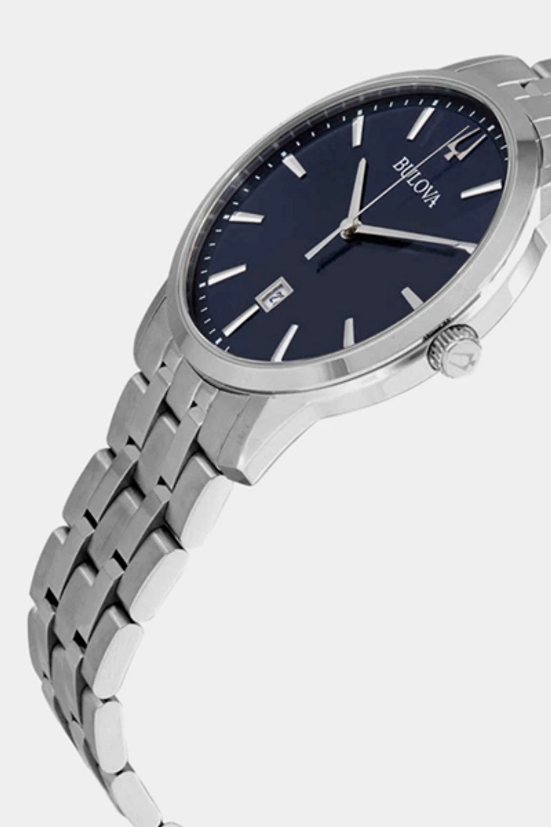 Bulova Sutton Quartz Blue Dial Men's Watch 96B338