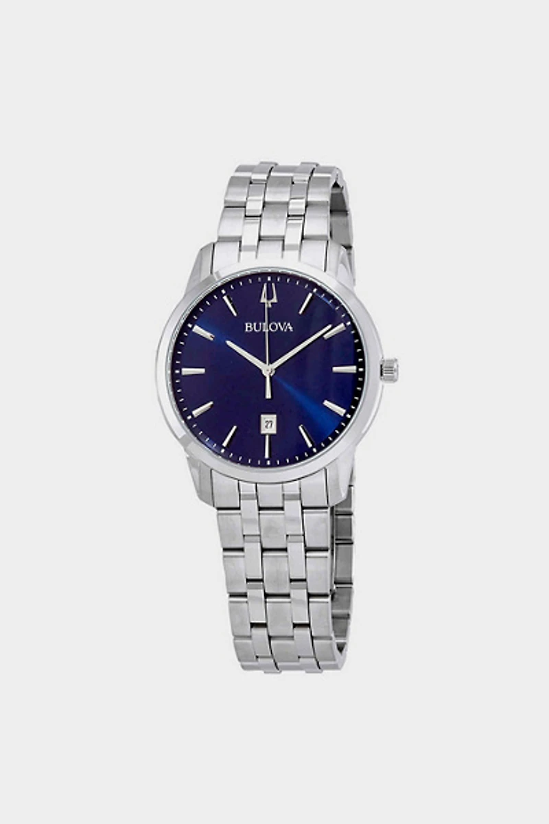 Bulova Sutton Quartz Blue Dial Men's Watch 96B338