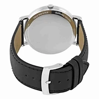 Tissot Everytime Silver Dial Black Leather Men's Watch T1096101603100