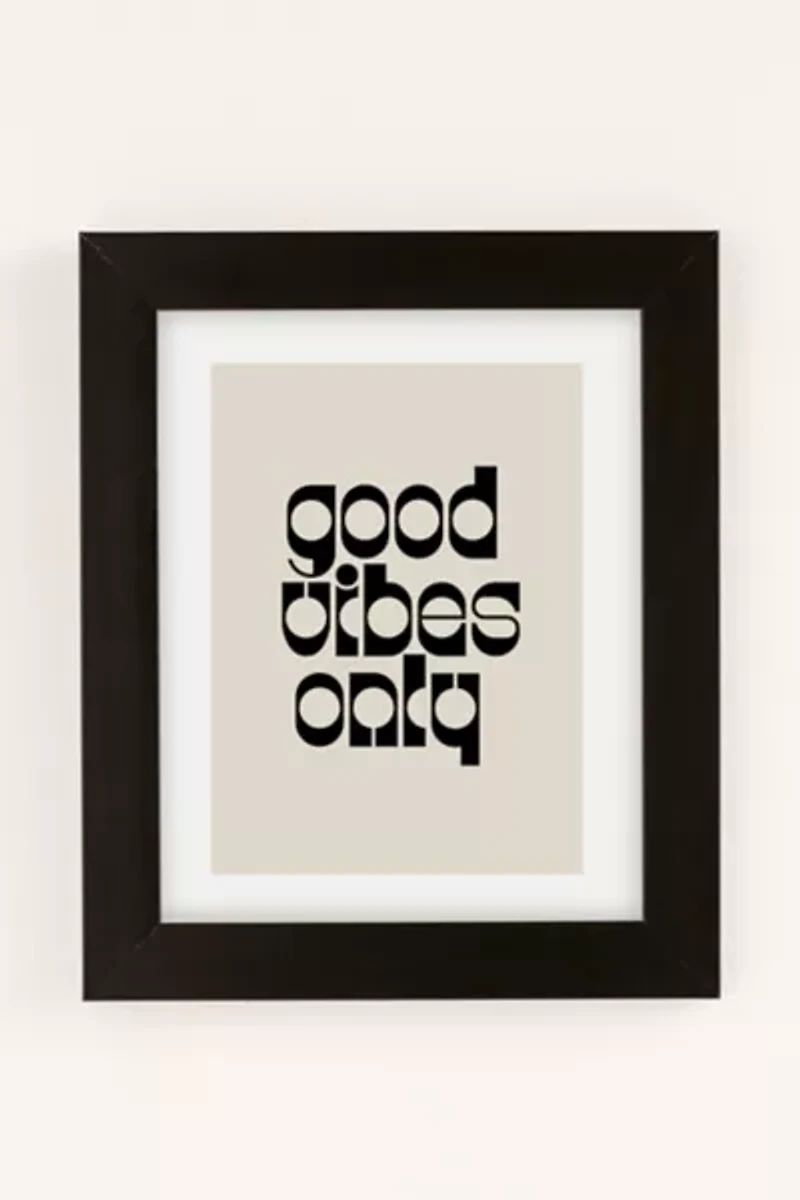 Natalie Catalina Good Vibes Only Art Print