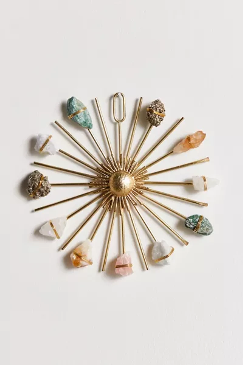 Ariana Ost Sunburst Crystal Wall Hanging
