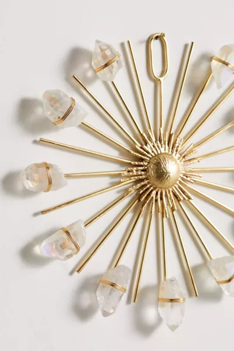 Ariana Ost Rainbow Sunburst Crystal Wall Hanging