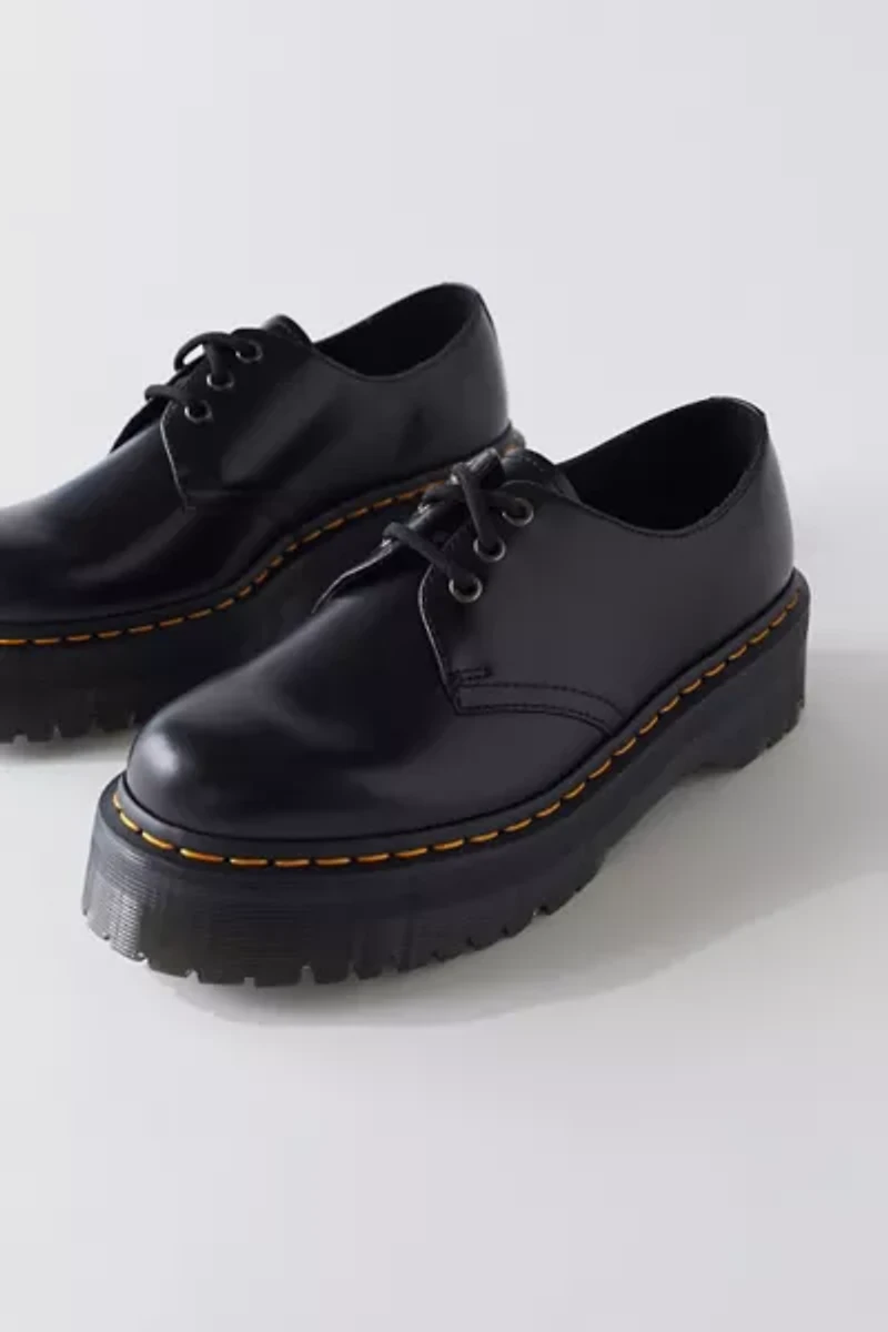 Dr. Martens Women's 1461 Quad Smooth Leather Platform Oxford