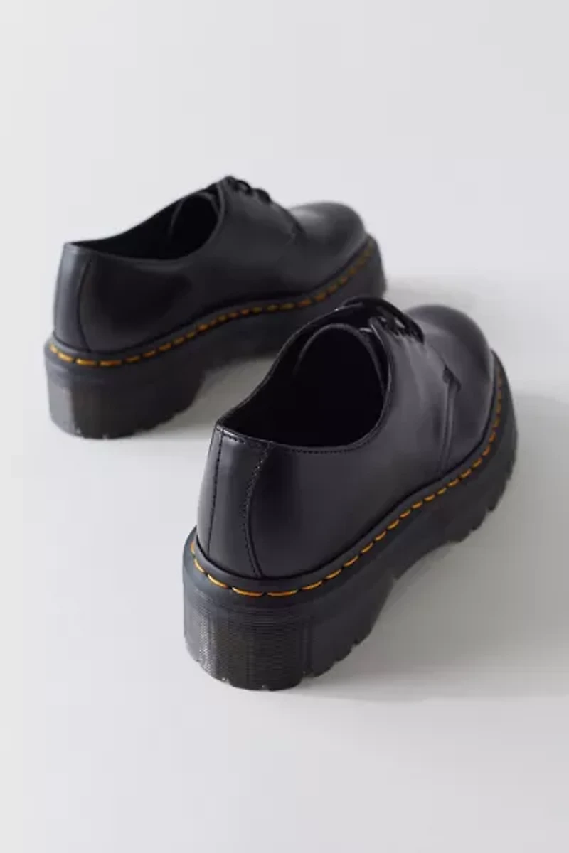 Dr. Martens Women's 1461 Quad Smooth Leather Platform Oxford