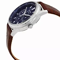 Citizen Corso Blue Dial Brown Leather Men's Watch BU2070-12L