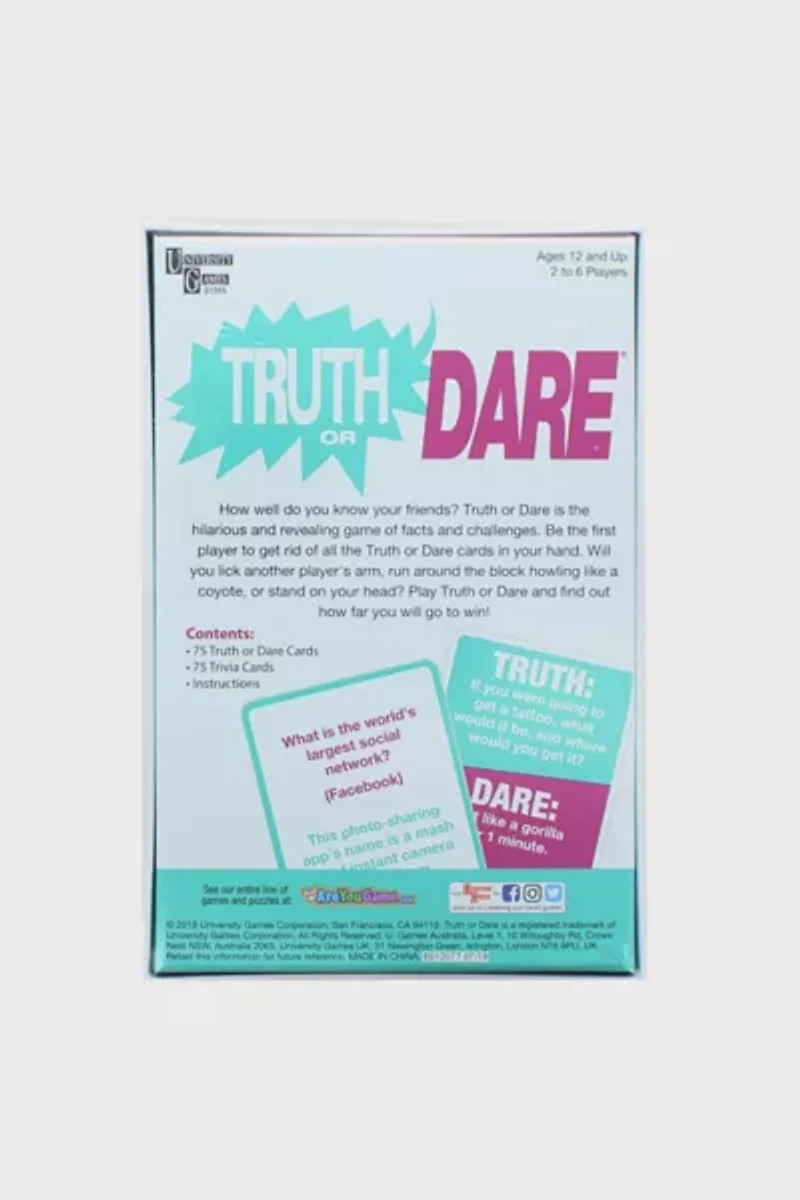Truth or Dare Adult Party Game | For 2-6 Players Game