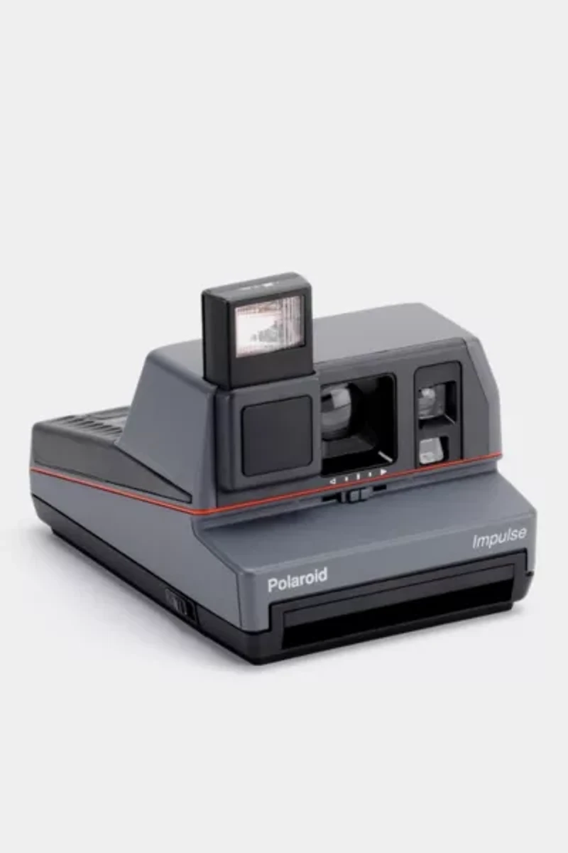 Vintage Polaroid Grey Impulse 600 Instant Camera Refurbished by Retrospekt