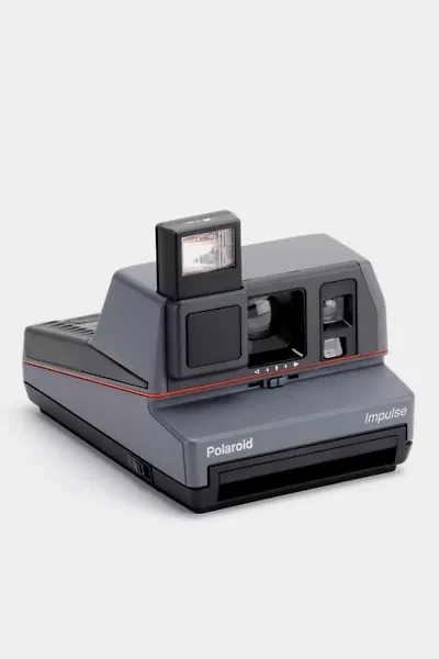 Vintage Polaroid Grey Impulse 600 Instant Camera Refurbished by Retrospekt