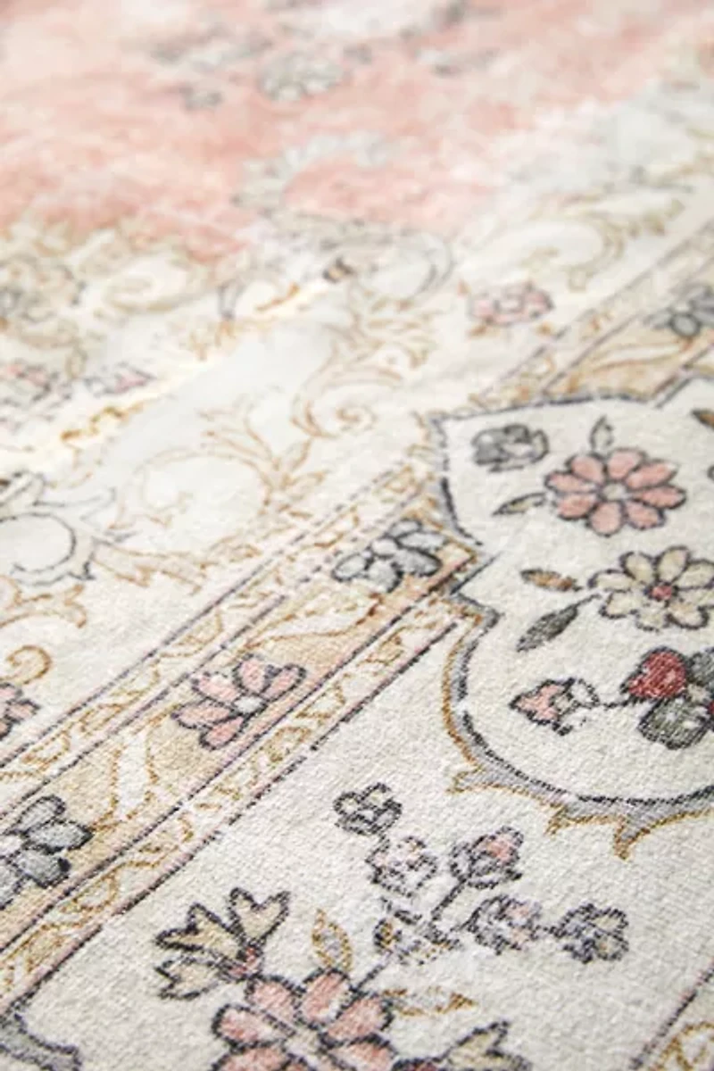 Jewel Printed Washable Rug