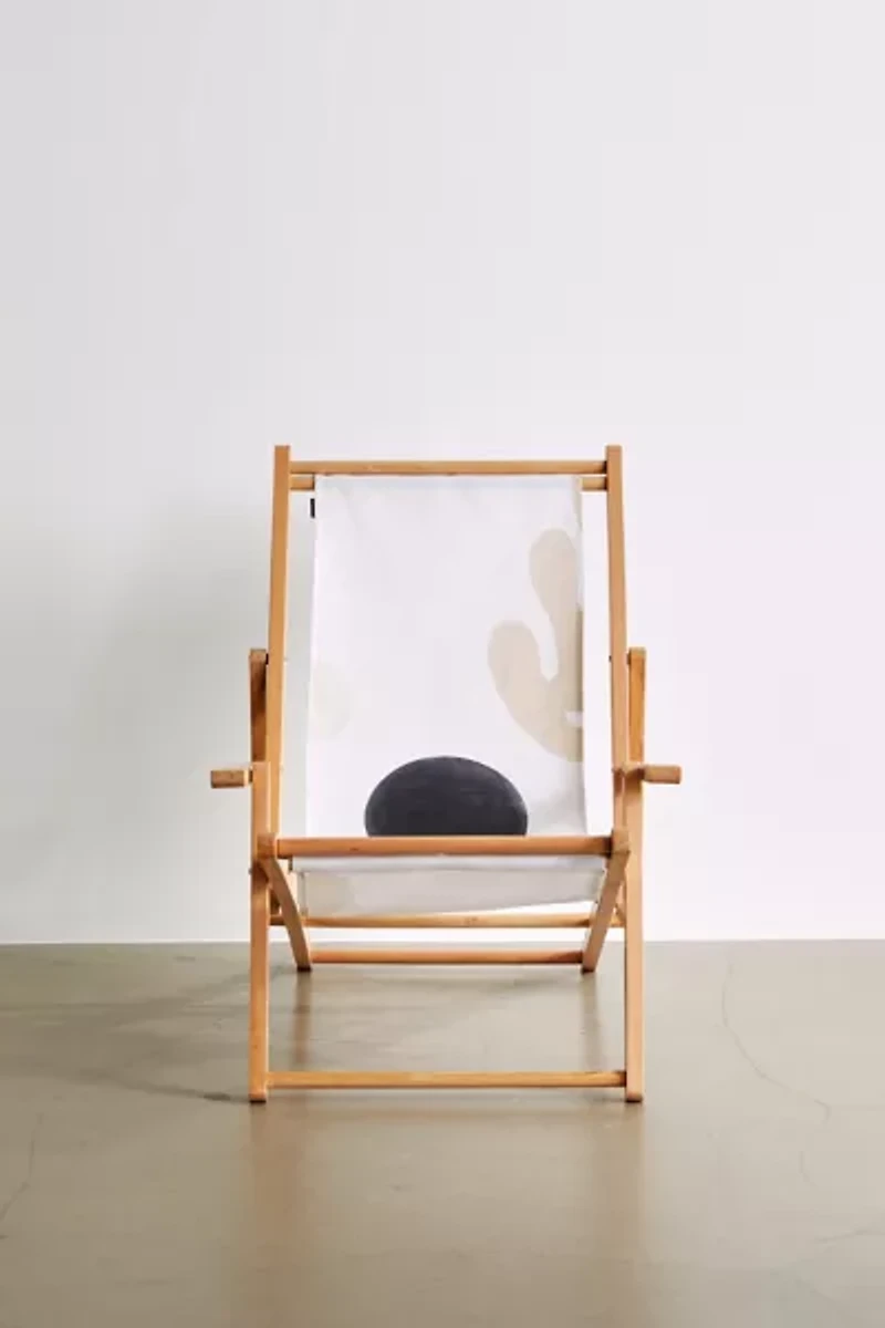 Bohomadic.Studio Deny Linen Leaves Balance Outdoor Folding Chair