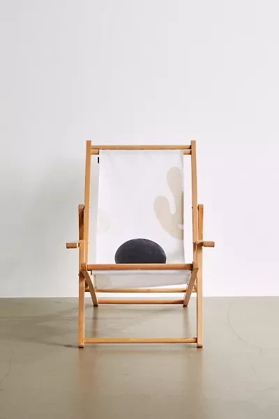Bohomadic.Studio Deny Linen Leaves Balance Outdoor Folding Chair