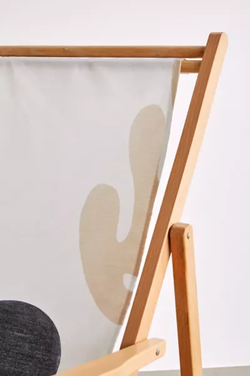 Bohomadic.Studio Deny Linen Leaves Balance Outdoor Folding Chair