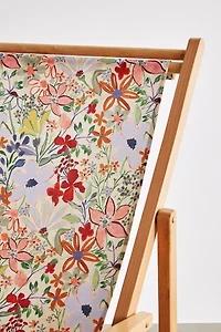 Deny UO Exclusive Sylvie Light Floral Outdoor Folding Chair
