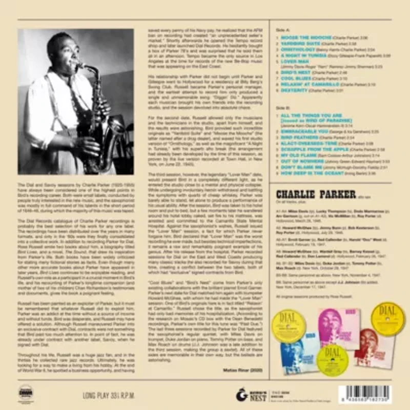 Charlie Parker - Bird Of Paradise: Best Of The Dial Masters LP