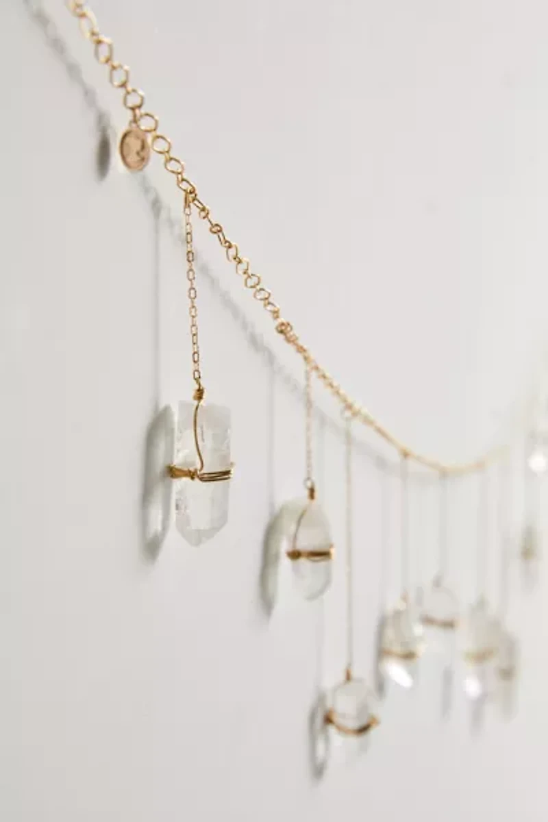 Ariana Ost Aura Quartz Crystal Garland